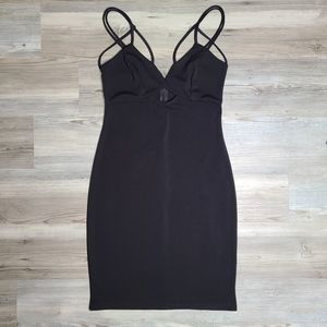 Sexy Strappy Keyhole Little Black Dress LBD
